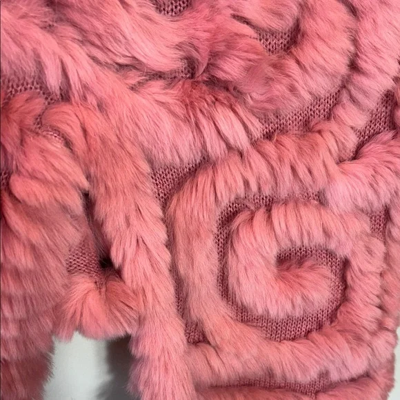 Pink Real Fur Bolero Jacket - Picture 3 of 5